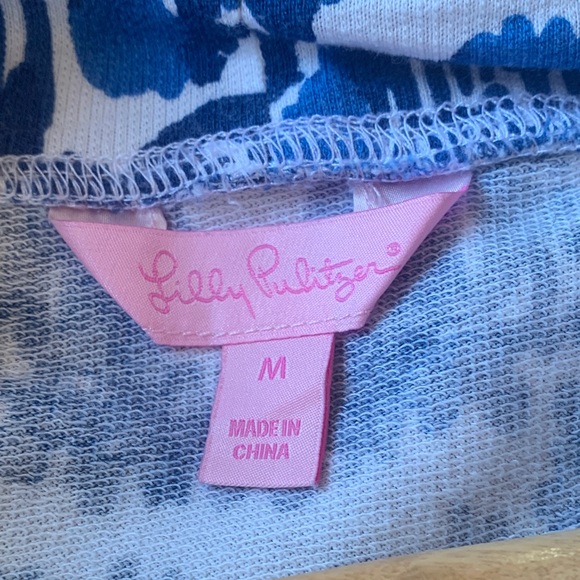 Lilly Pulitzer Blue and White Floral Jacket - Picture 2 of 3